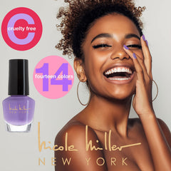 Nicole Miller Nail Polish Set on table for quick color swaps.