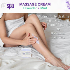 Aloe vera and kelp extracts in the massage cream