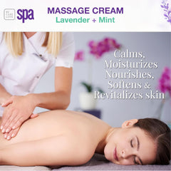 Close-up texture of the non-greasy massage cream