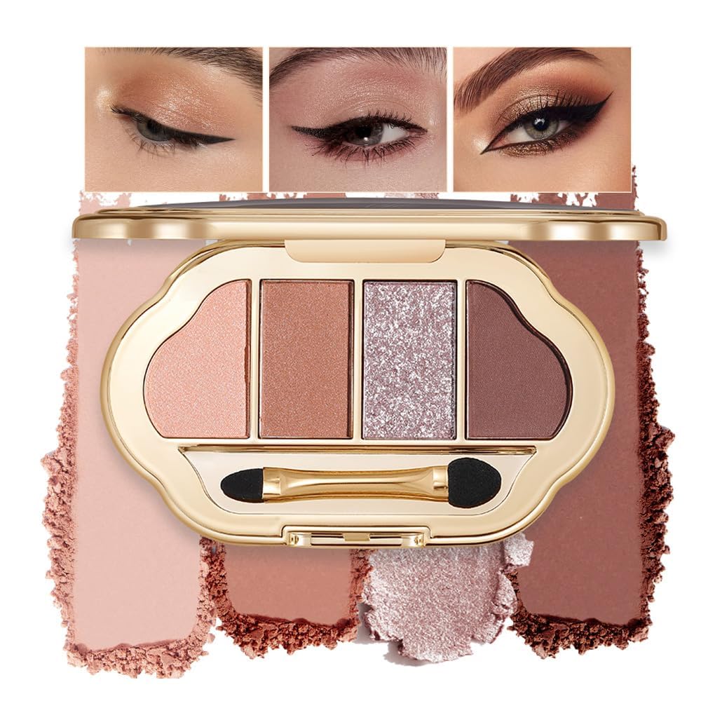 BDMYTKX Warm Brown Nude Palette front view for everyday natural makeup