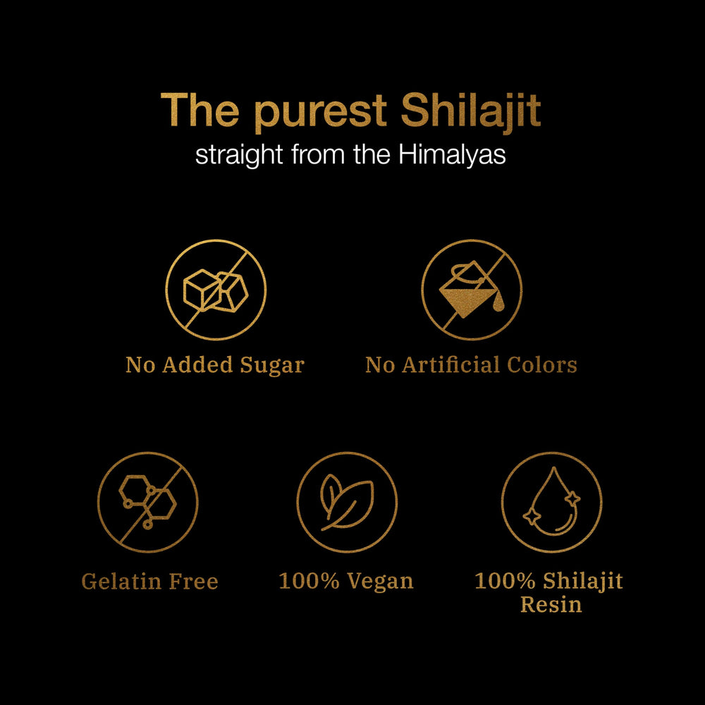 Ashwagandha, Gokshura and Shilajit resin imagery