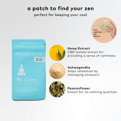 Be Calm Patch applied to inner wrist for discreet use
