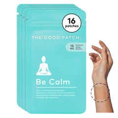 Be Calm Patch with Hemp on a wrist
