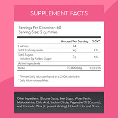 Made in USA GMP-certified facility label for Be Happy Be You Biotin Gummies