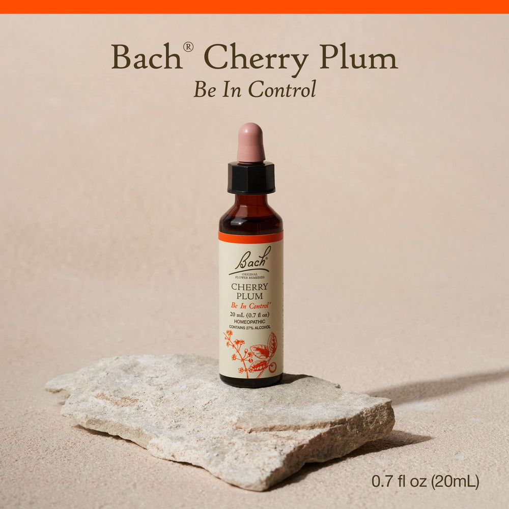 Be in Control concept featuring Cherry Plum flower remedy