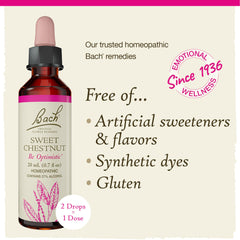 Be optimistic with Bach Sweet Chestnut flower remedy