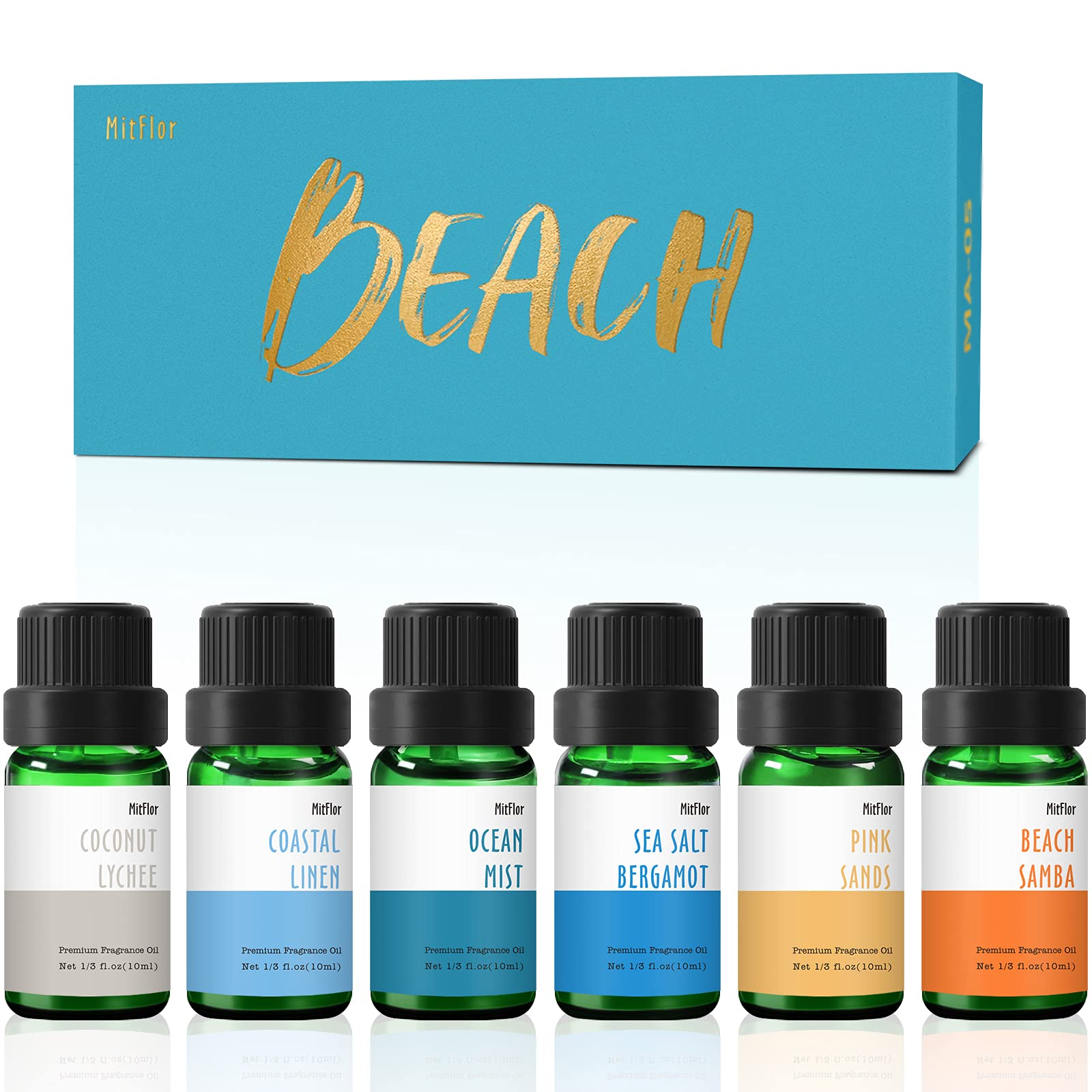 Beach Samba fragrance oil bottle (10ml) from MitFlor Beach collection