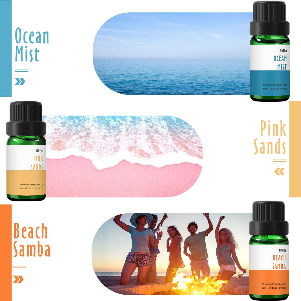 Coastal Linen fragrance oil bottle (10ml) from MitFlor Beach collection