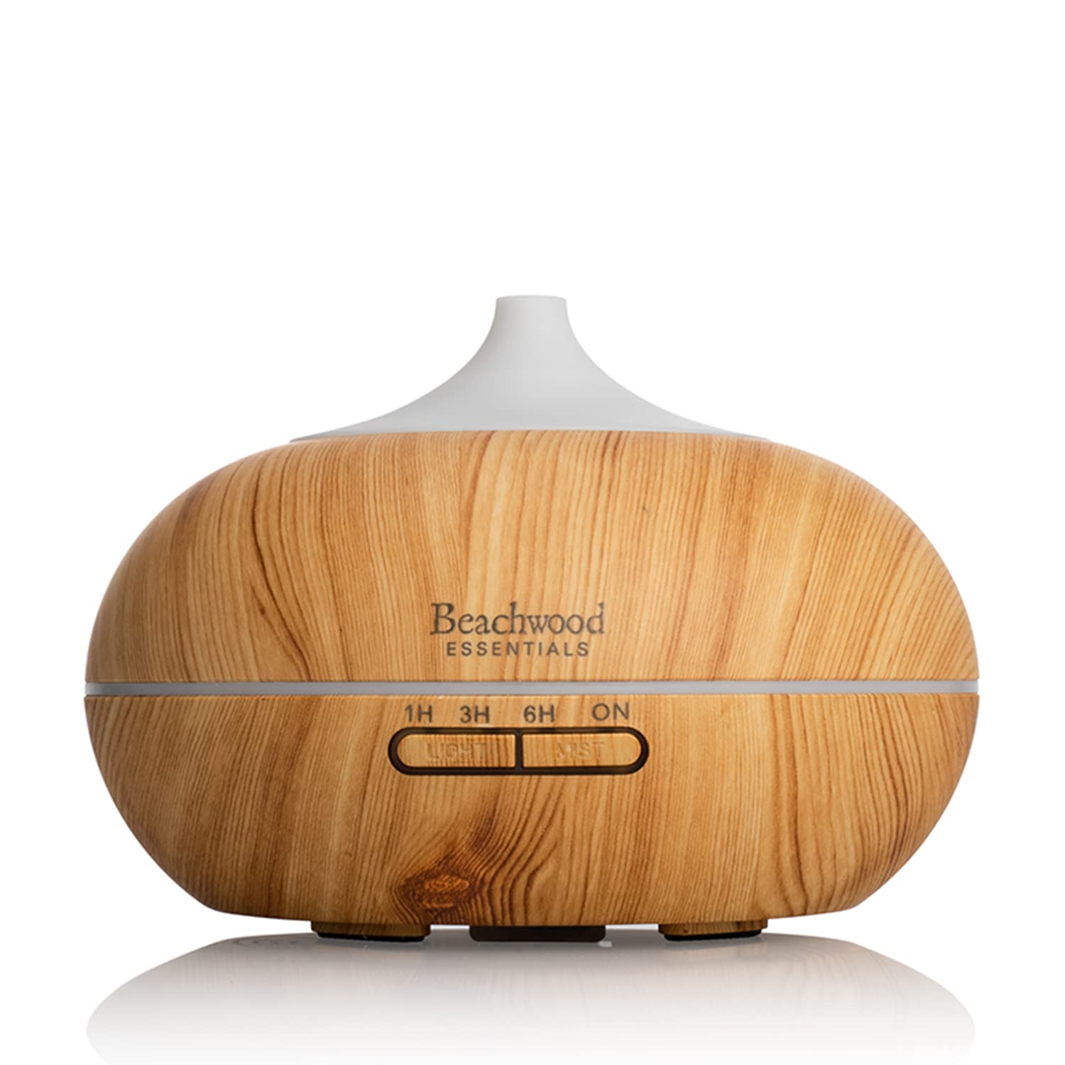 Beachwood Essentials Ultrasonic Aromatherapy Diffuser Bamboo 300mL - front view