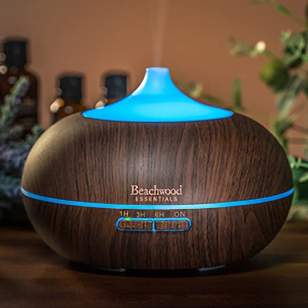 Product shot - 3 timer settings on Beachwood Diffuser