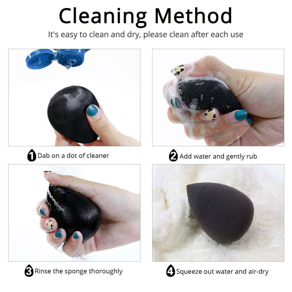 BEAKEY makeup sponge cleaning and drying for reusable daily use