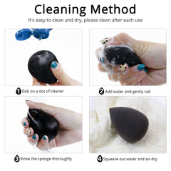 BEAKEY makeup sponge cleaning and drying for reusable daily use