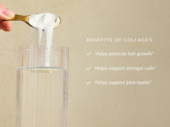 Third-party tested seal on collagen powder label