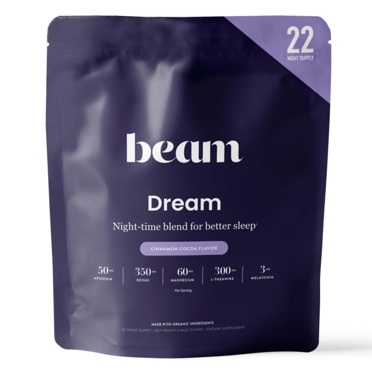 Beam Dream Sleep Powder tub and label