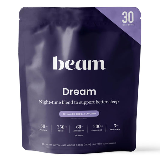 Beam Dream Sleep Powder jar with scoop – 30 servings