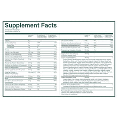 Nutrition information and serving size on Beam Kids container