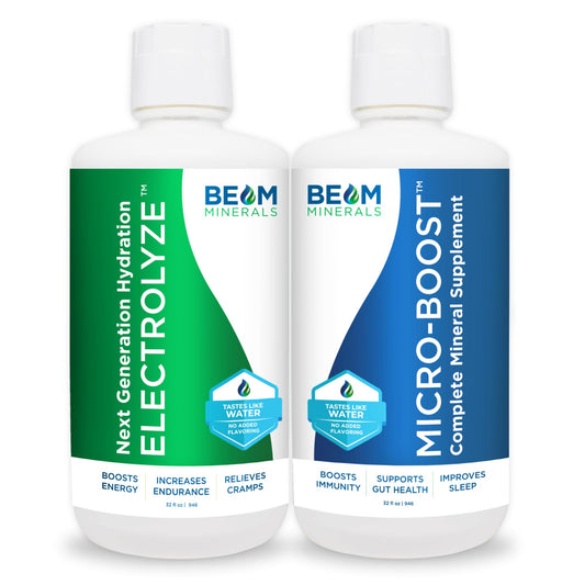 BEAM Minerals Electrolyze Advanced Set bottle front with branding