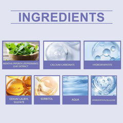 Whitening effect visual for Beamach Hydroxyapatite toothpaste