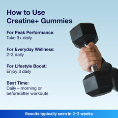 Bear Balanced Creatine Gummies after workout suggesting quick recovery potential