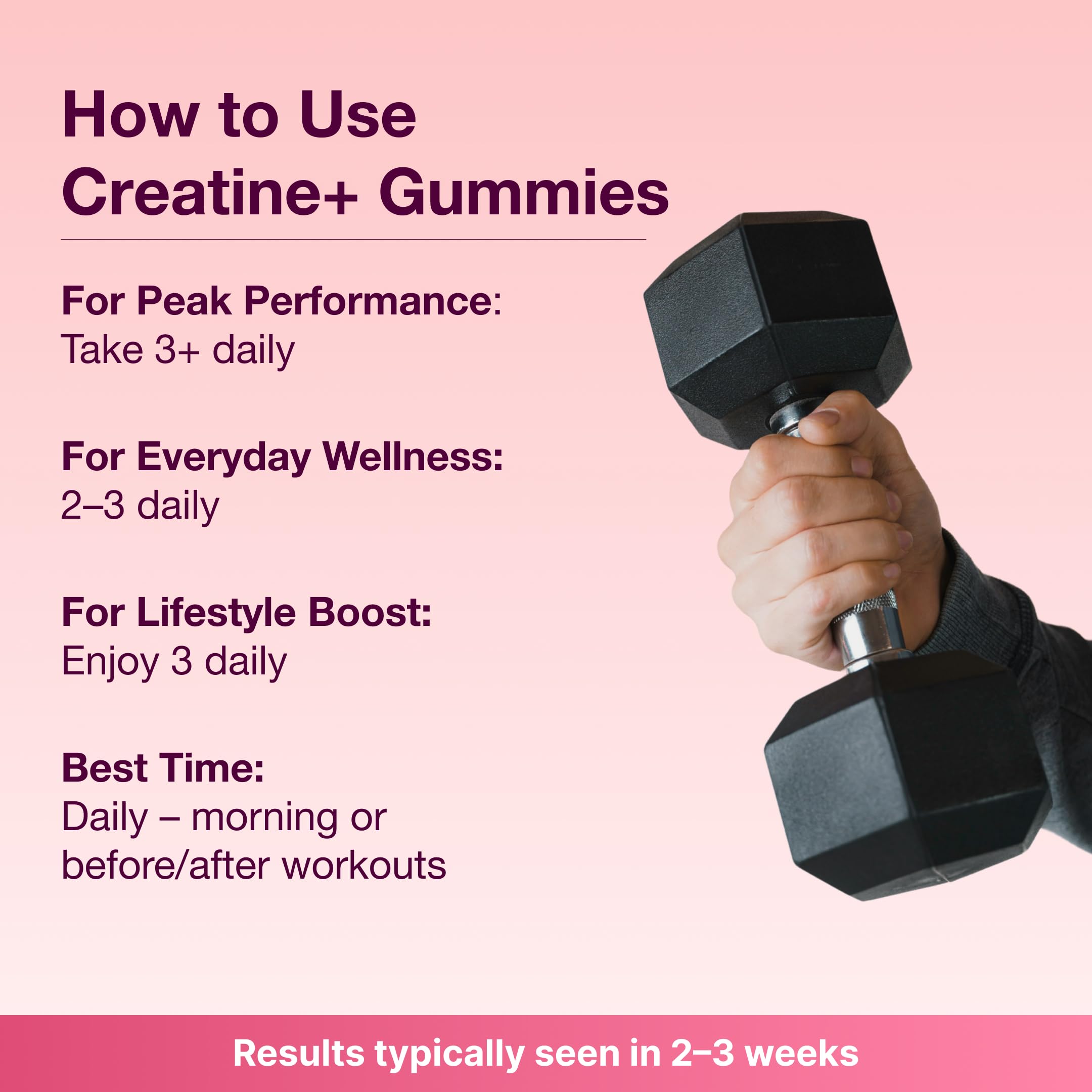Bear Balanced Creatine Gummies vegan badge indicating plant-based, sugar-free benefits.
