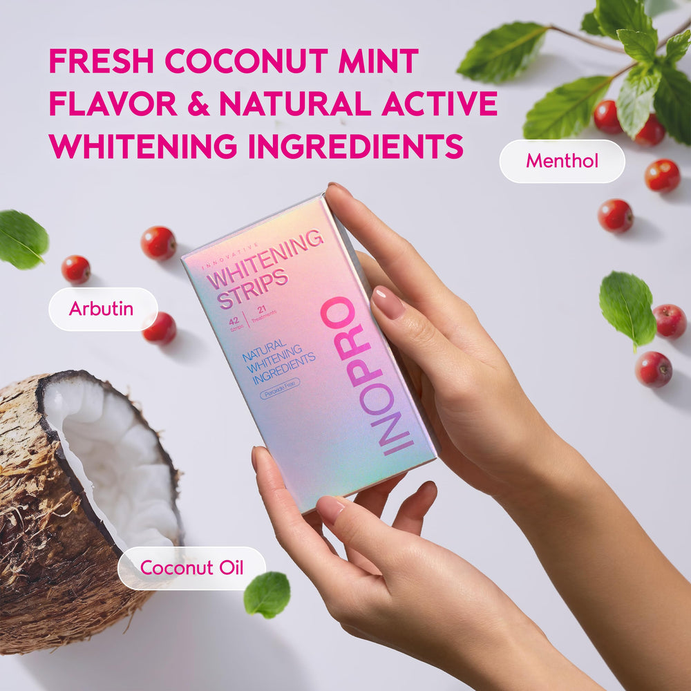 Bearberry, arbutin and coconut oil brighten teeth