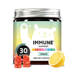 Front view of Bears with Benefits Immune Support Gummies bottle