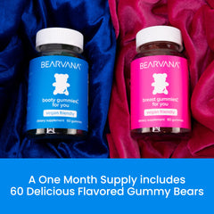 Close-up of berry gummies