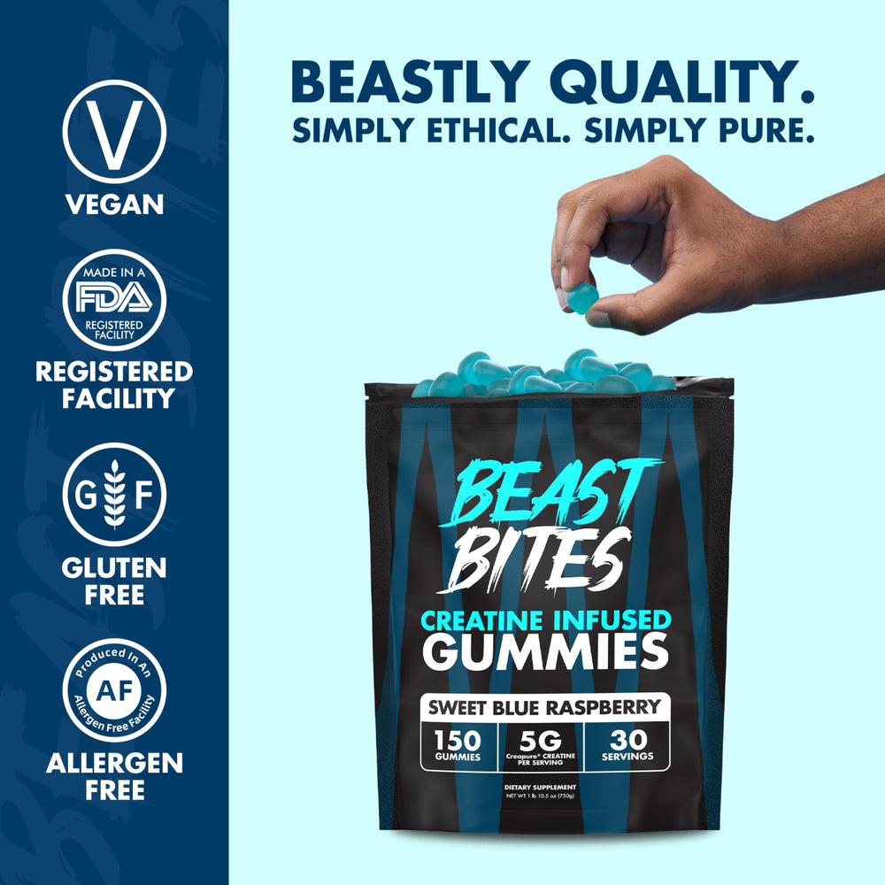 Serving scoop with gummies and 30 servings label