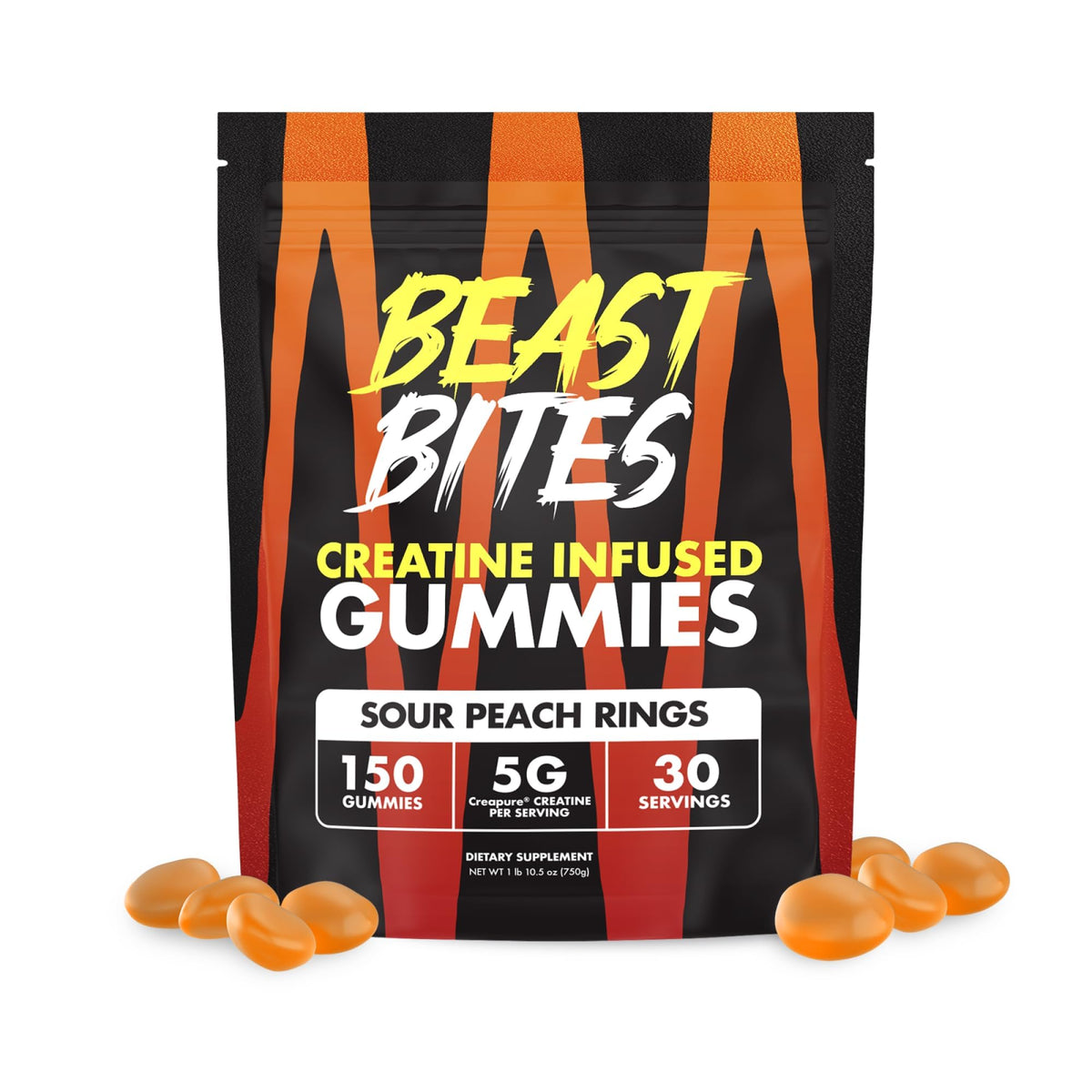 BEAST BITES Creatine Gummies front view