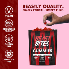 Manufactured in the USA BEAST BITES Creatine Gummies