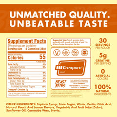 BEAST BITES Creatine Gummies packaging and bottle