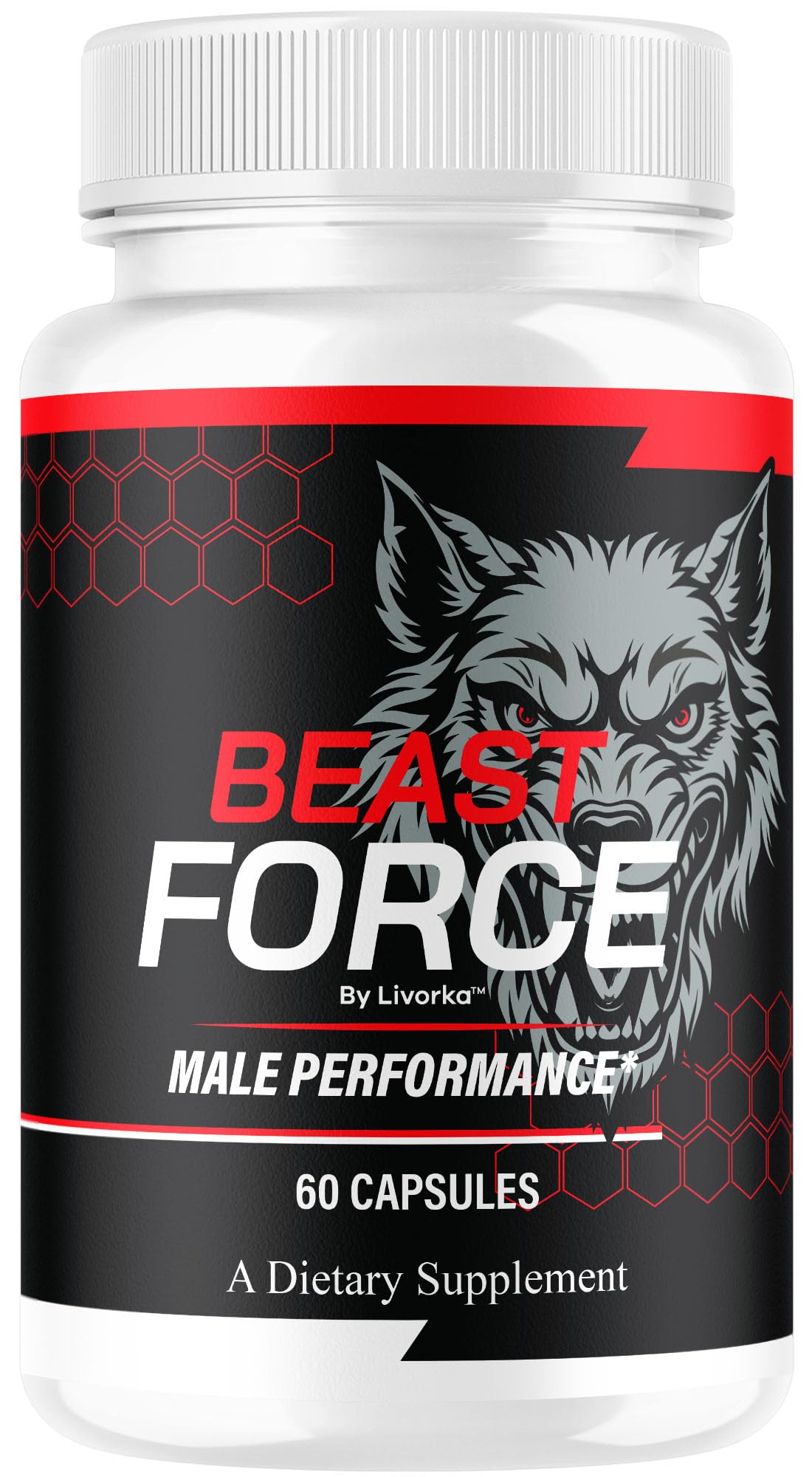 Beast Force for Men bottle with 60 capsules