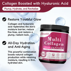 Collagen types I, II, III, V and X for skin and joints