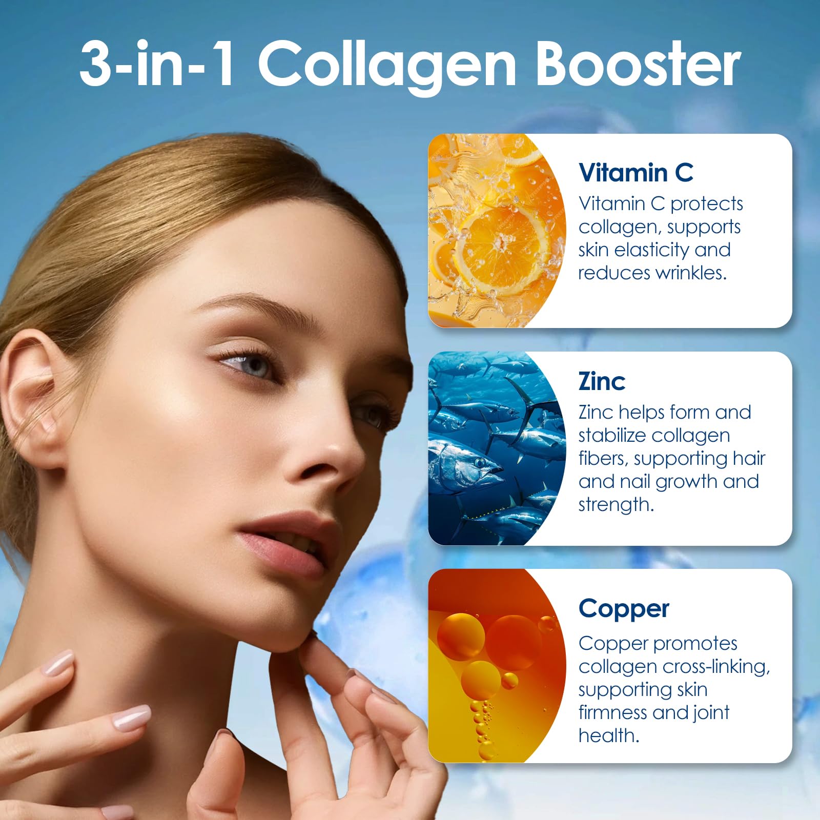 Concept image illustrating hyaluronic acid for skin hydration