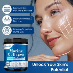 Scoop of unflavored collagen powder