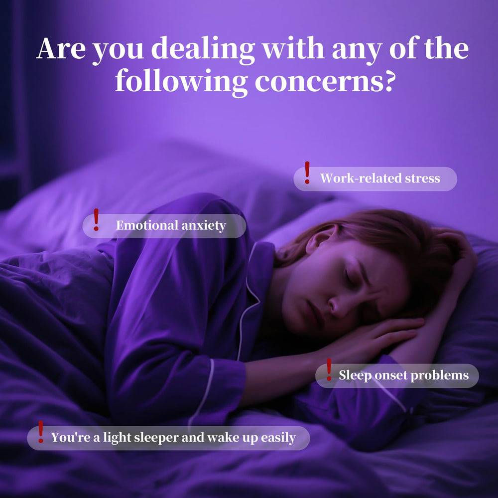 Spraying BEAUTNICE Lavender Sleep Spray on pillow