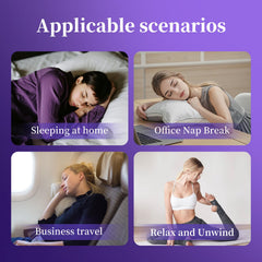 Relaxing bedroom scene with lavender sleep spray in use