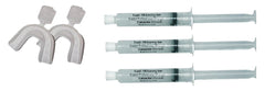 30cc teeth whitening gel kit with trays and shade guide for professional strength carbamide peroxide whitening