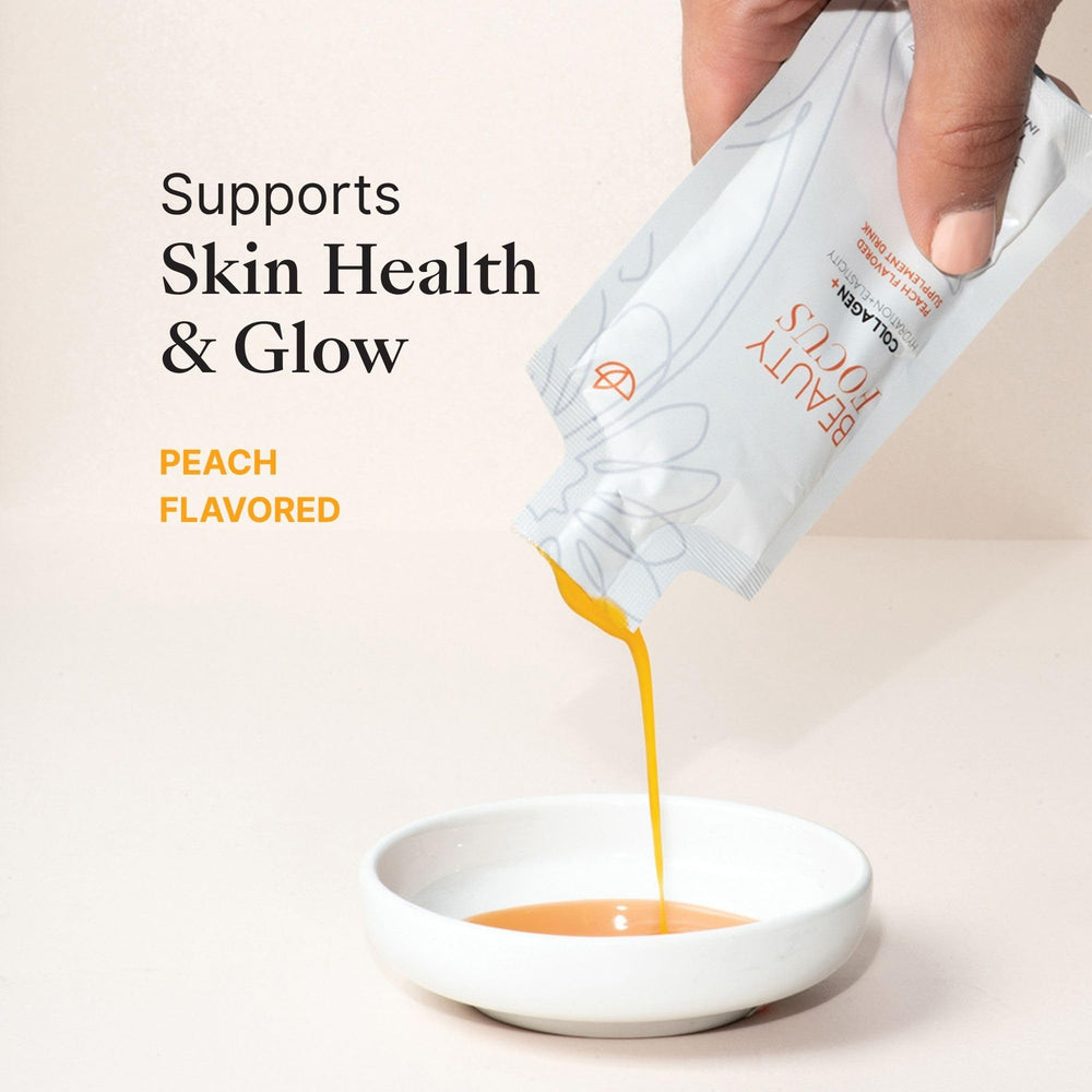 Collagen Plus peach packets package – 30 servings