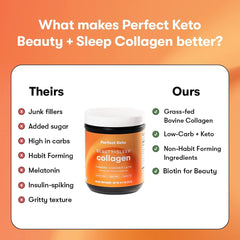 Beauty + Sleep Collagen packaging and serving suggestion