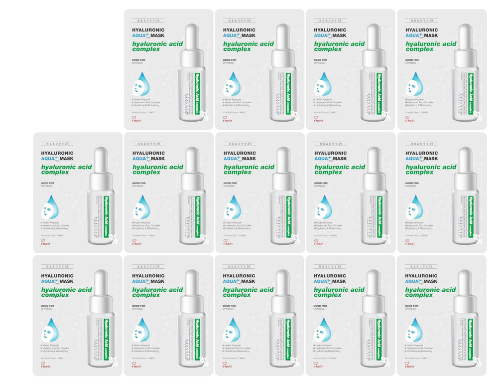 Beauty29 two-week full-face sheet mask set for convenient at-home hydration.