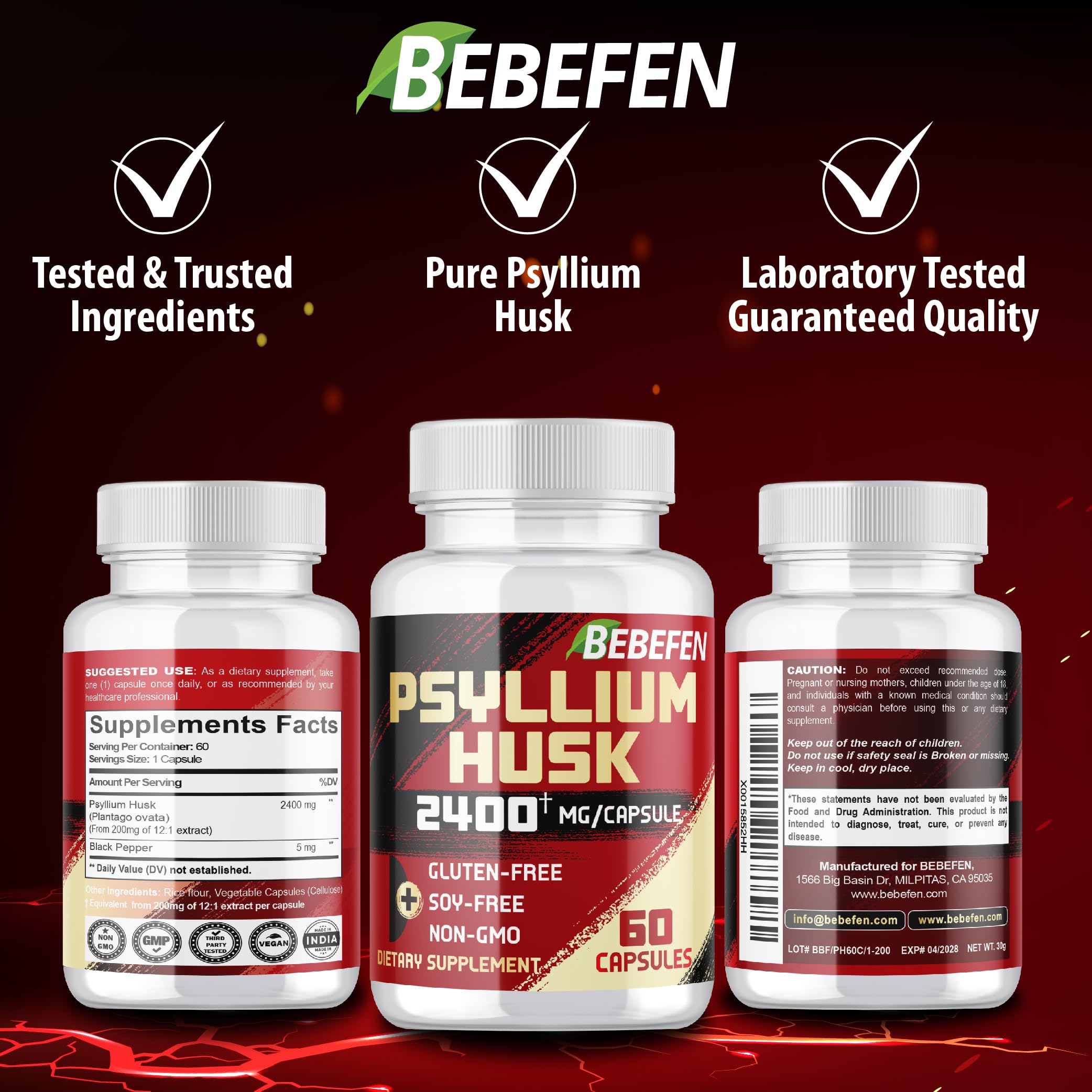 Lifestyle shot of BEBEFEN product on a clean surface