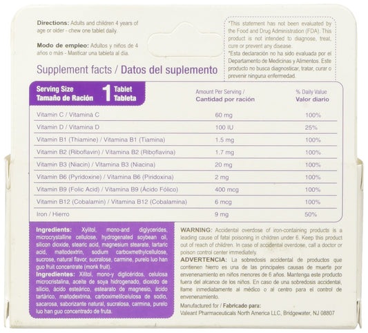 Chewable vitamins for kids – Bedoyecta packaging