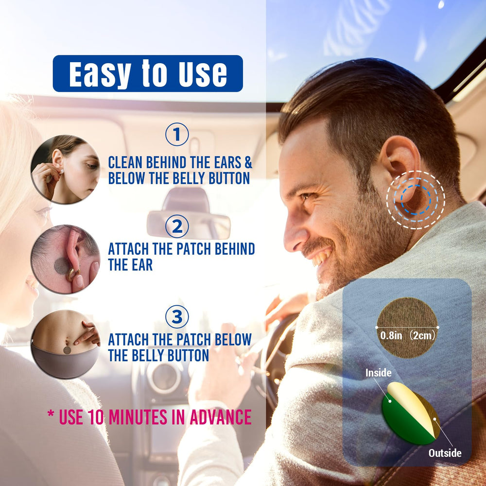 Bedy Motion Sickness Patches – Non-Drowsy, 72H Relief for Travel (Adul ...