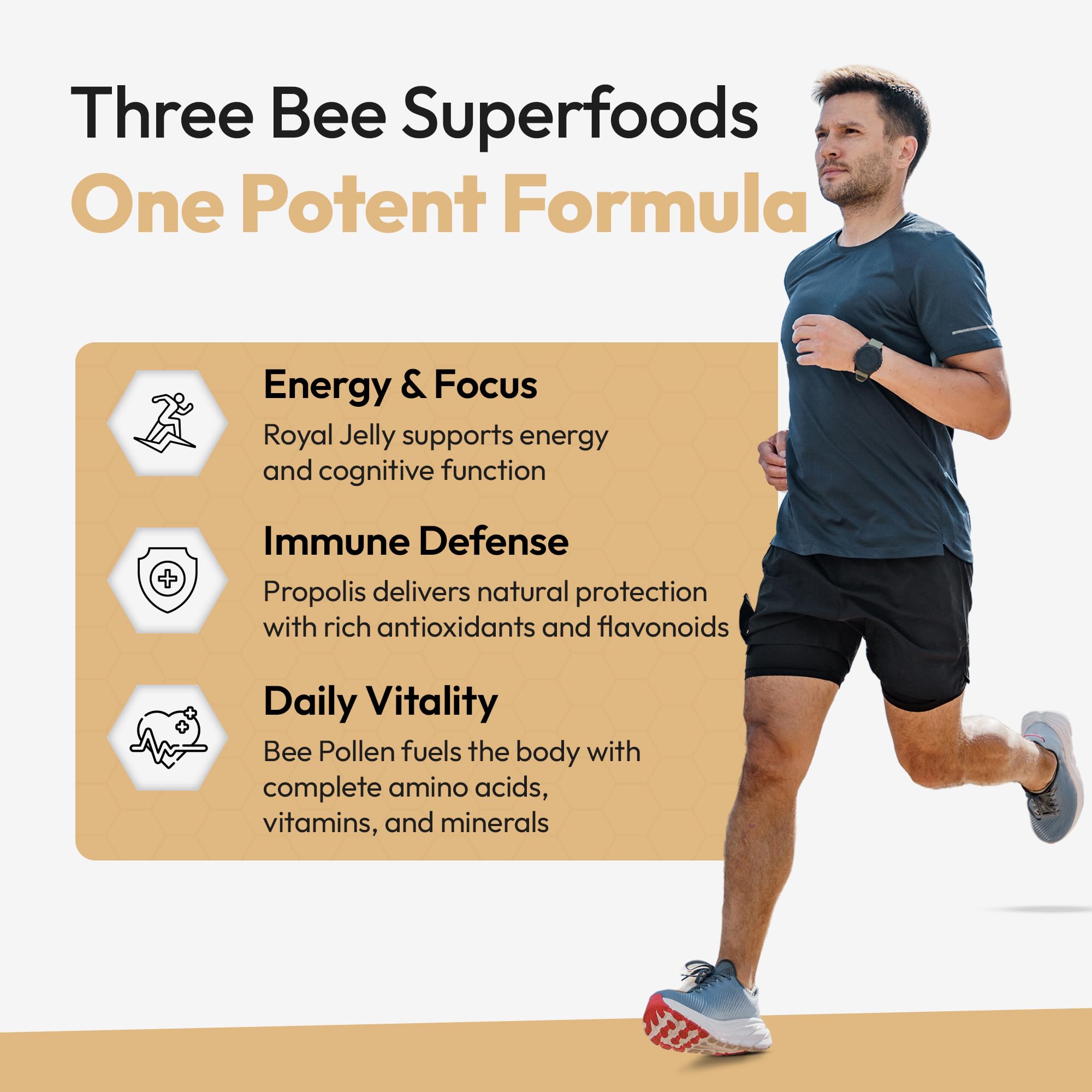 Bee and You Royal Jelly Tablets for energy and focus