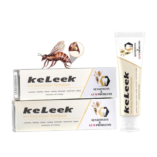 2-Pack Bee Wasp Venom Toothpaste for Bleeding Gums and Gingivitis