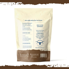 Beef liver capsules made from USA-sourced grass-fed beef