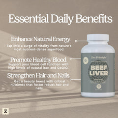 Beef Liver Supplement Desiccated Capsules - 2-Pack