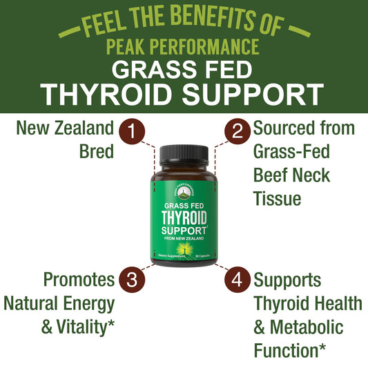 Beef neck and thyroid glandular capsules in bottle