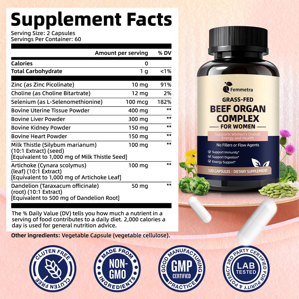 Beef uterine tissue powder illustration